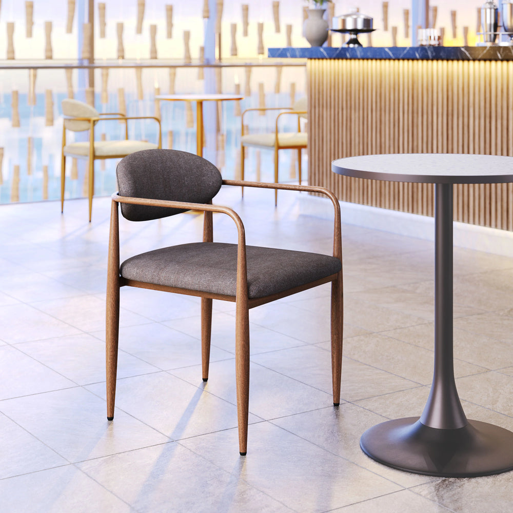 Zens Dining Chair (Set of 2) Truffle Gray - AmericanHomeFurniture