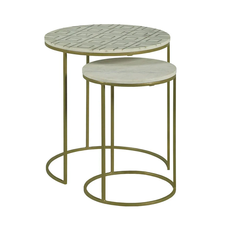American Home Furniture Fairfield Chair Soulful Textures Nesting Drink Table