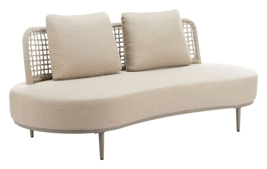 Zuo Ruhe Sofa Beige OUTDOOR SOFAS + SECTIONALS
