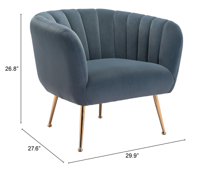 Deco Accent Chair Gray - AmericanHomeFurniture