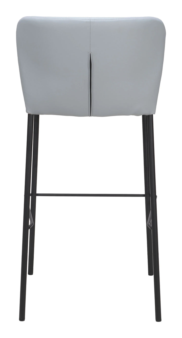 Linz Barstool (Set of 2) Gray - AmericanHomeFurniture