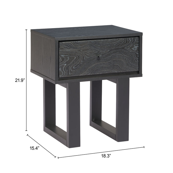 Gus Nightstand Black - 110638