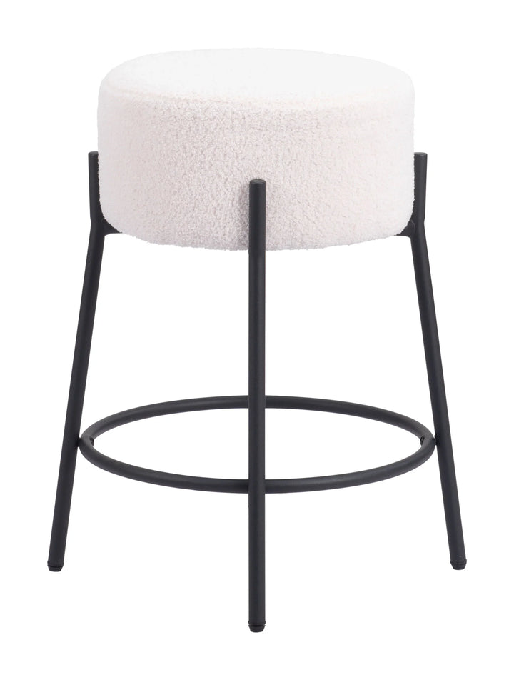 Blanche Counter Stool (Set of 2) Ivory - AmericanHomeFurniture
