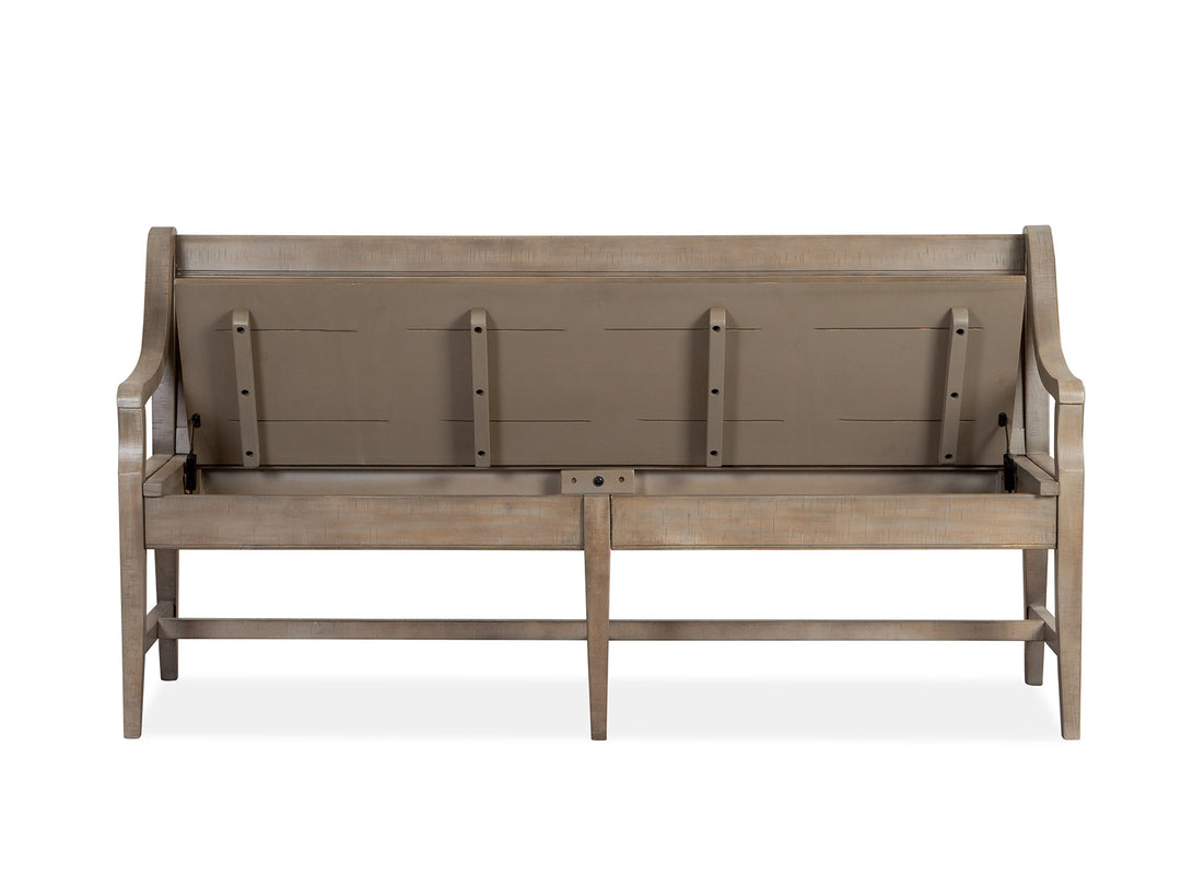 Paxton Place Dovetail Grey Bench - D4805-79