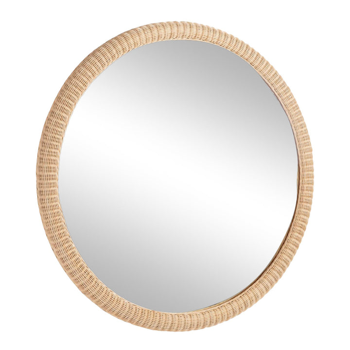 Dunmore Round Wicker Mirror - 82227830