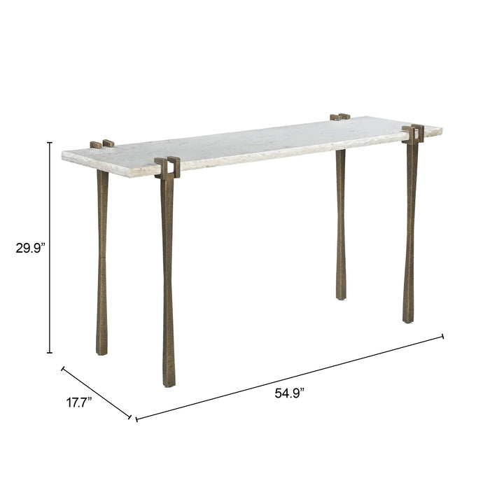 Rench Console Table White - AmericanHomeFurniture