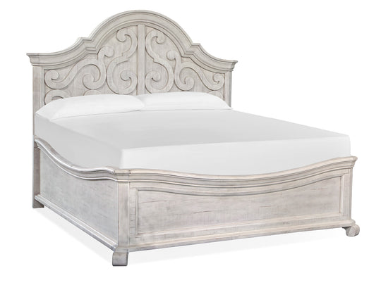 Bronwyn Alabaster Queen Shaped Panel Bed - B4436-55