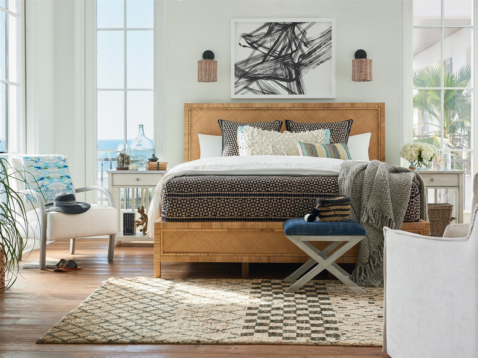 Stone Top Nightstand