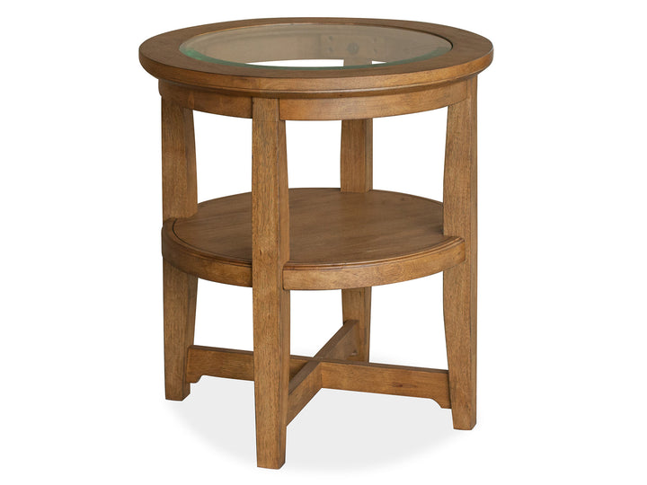 Durant Honey Brown Shelf End Table - T5814-02