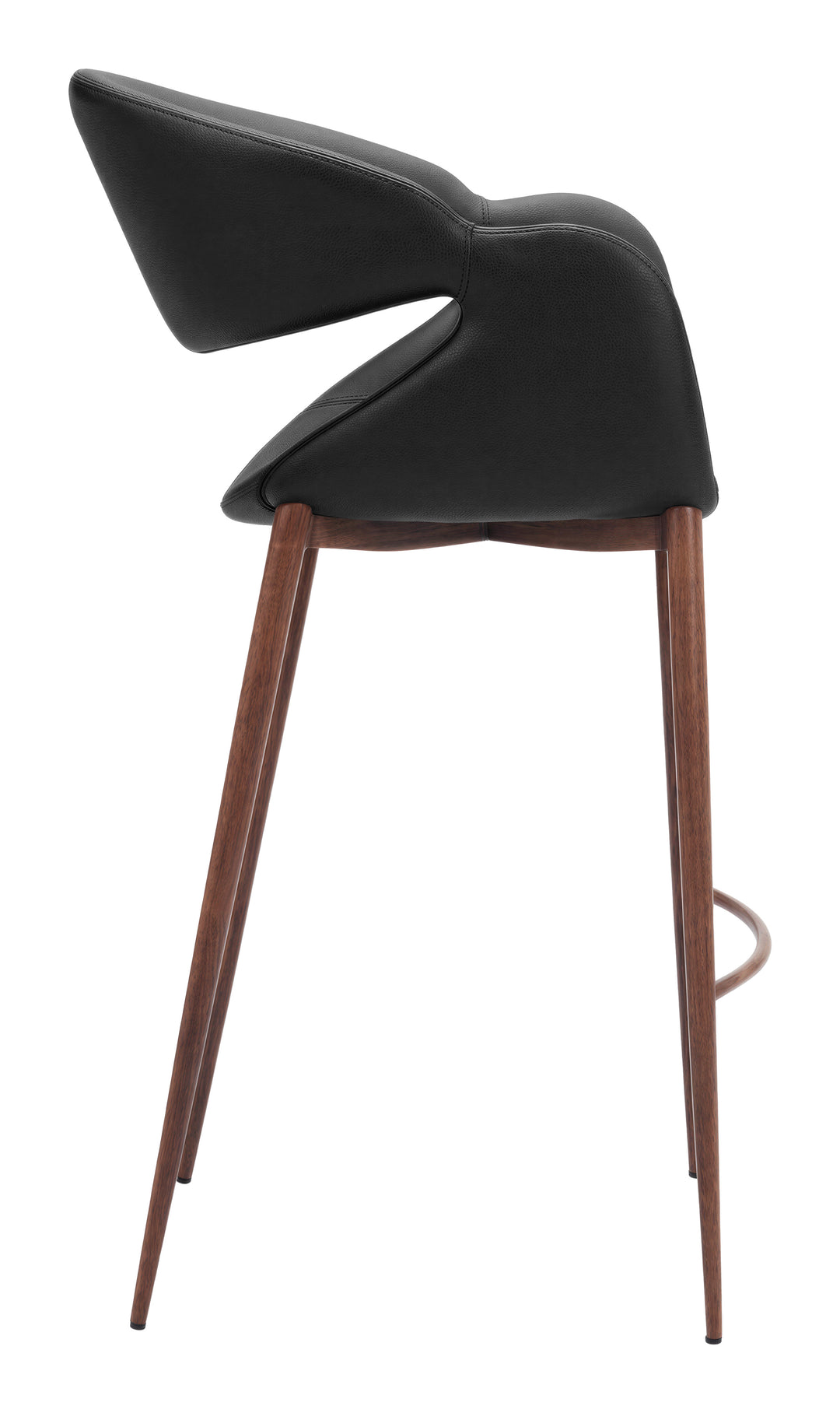 Limay Barstool Black & Walnut - 111405
