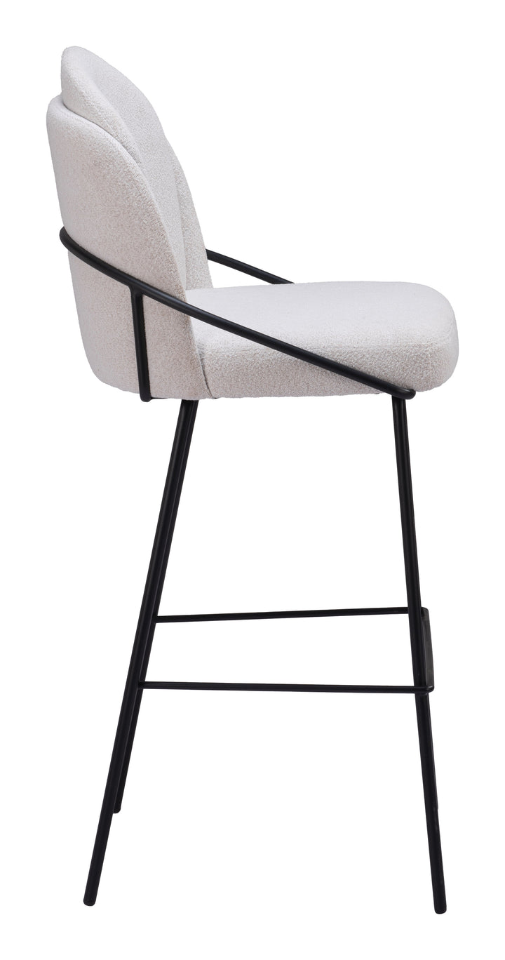 Jambi Barstool (Set of 2) Ivory - 109969