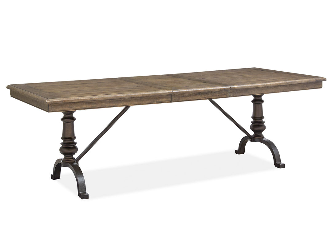 Roxbury Manor Homestead Brown Extendable Rectangular Dining Table - D5011-20