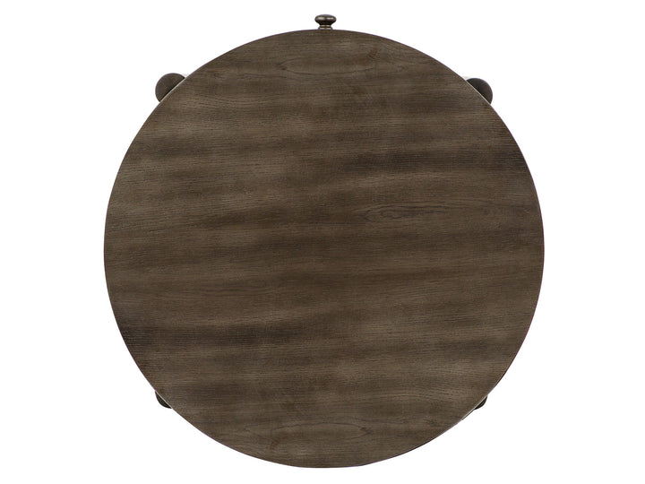 Hadleigh Black Coffee Bean Round End Table - T5711-05