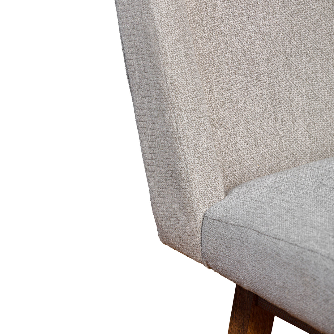 22"W x 19.5"D x 40"H / Taupe/Brown Oak