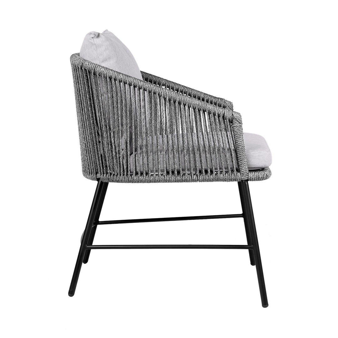American Home Furniture Armen Living Calica Outdoor Dining Chair Set of 2