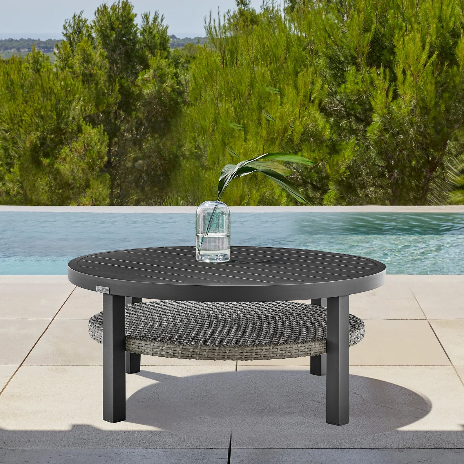 American Home Furniture Armen Living Palma Outdoor Coffee Table