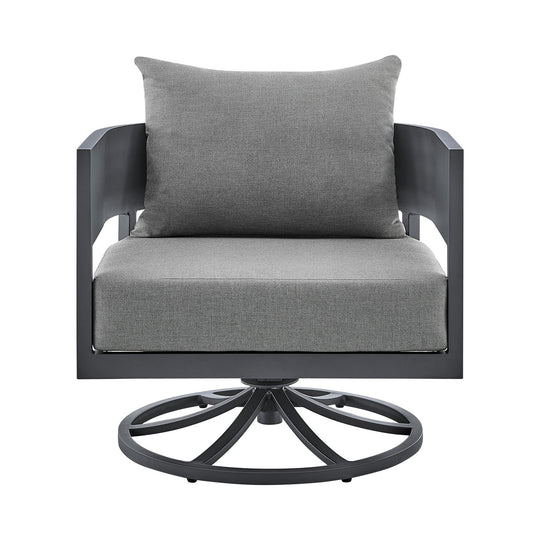 American Home Furniture Armen Living Argiope Outdoor Swivel Chair