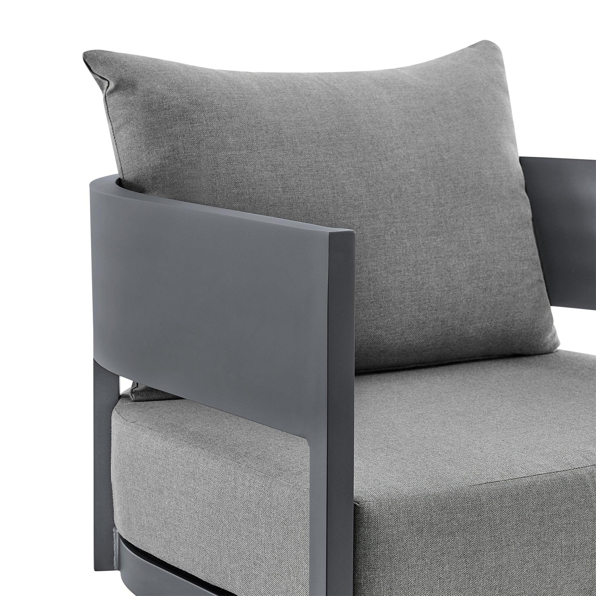 Armen Living Menorca Swivel Rocking Chair