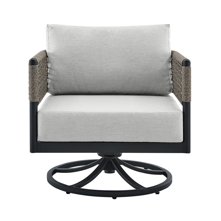 American Home Furniture Armen Living Alegria Outdoor Swivel Chair