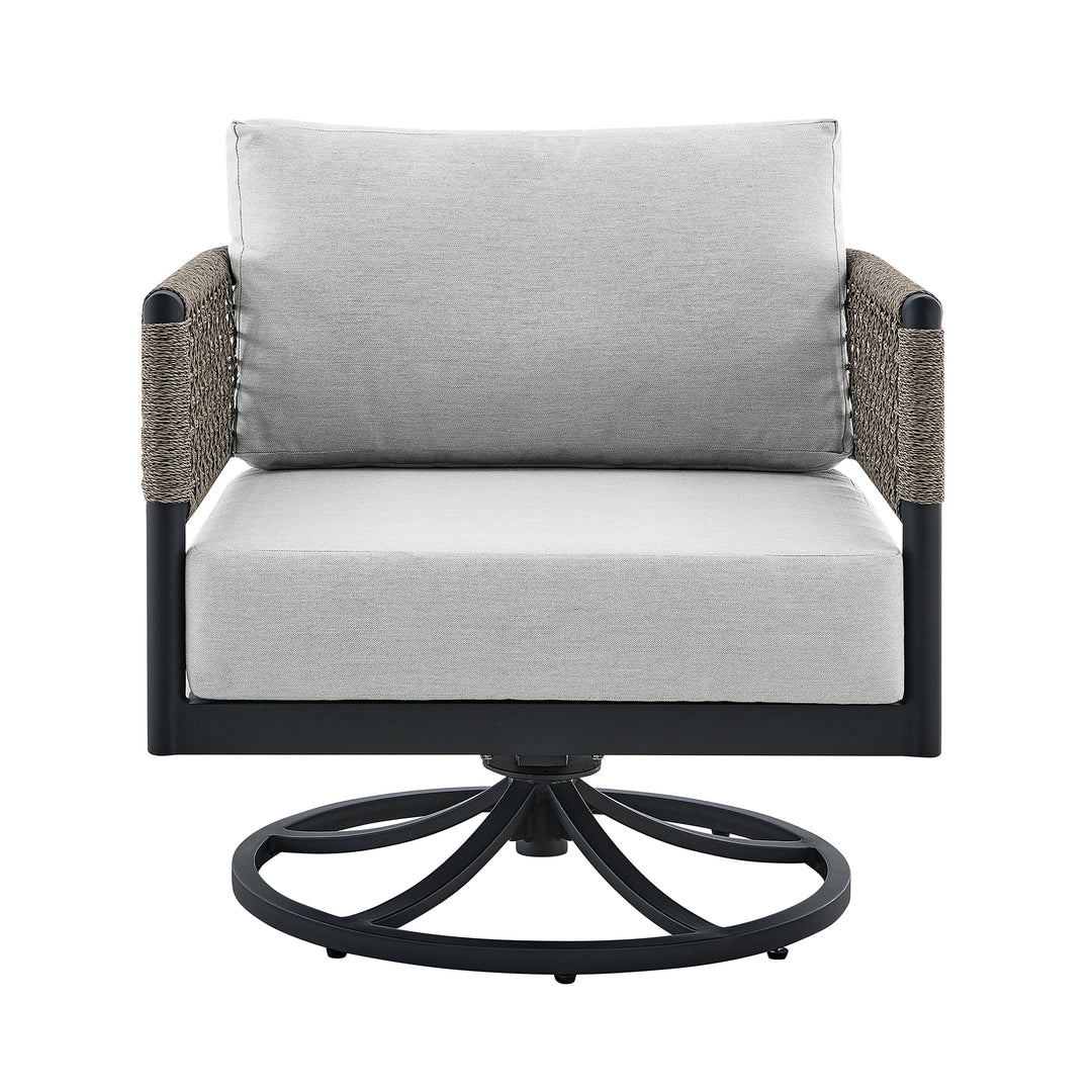 American Home Furniture Armen Living Felicia Outdoor Swivel Chair