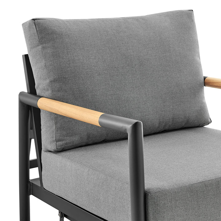 American Home Furniture Armen Living Crown Outdoor Swivel Chair