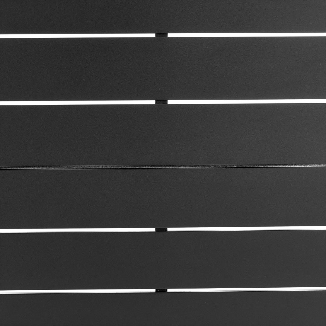 42"W x 42"D x 18"H / Black/Black