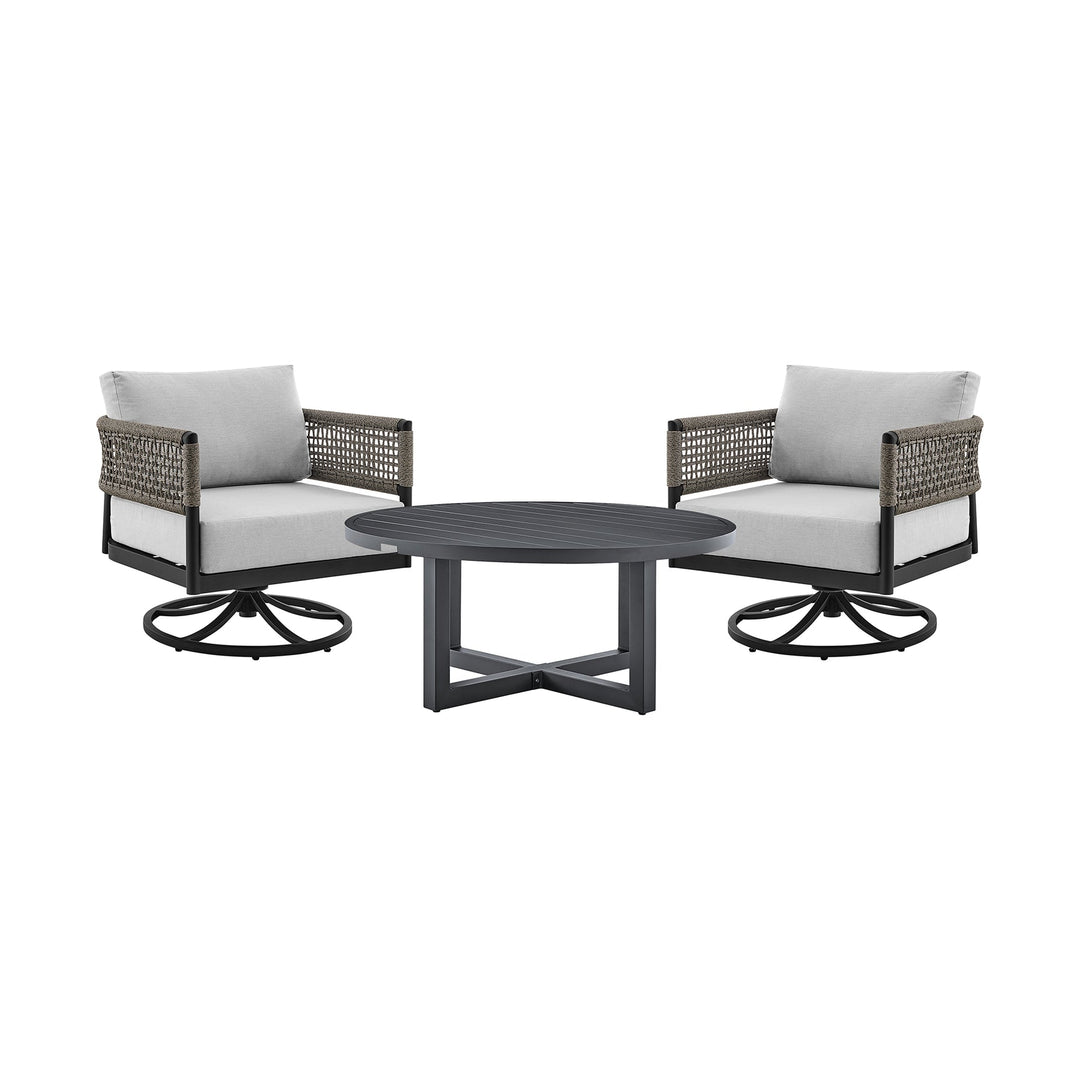 American Home Furniture Armen Living Felicia Outdoor Barstool Set of 2