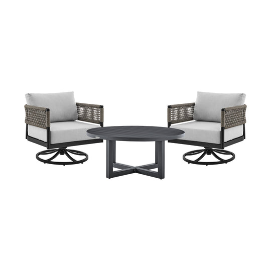 American Home Furniture Armen Living Felicia Outdoor Barstool Set of 2