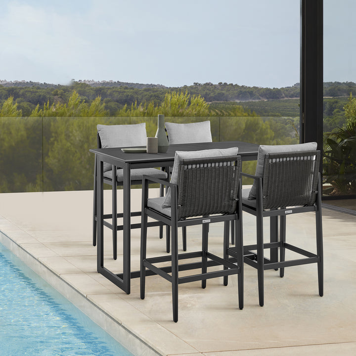 American Home Furniture Armen Living Grand Outdoor Counter Stool Set of 2
