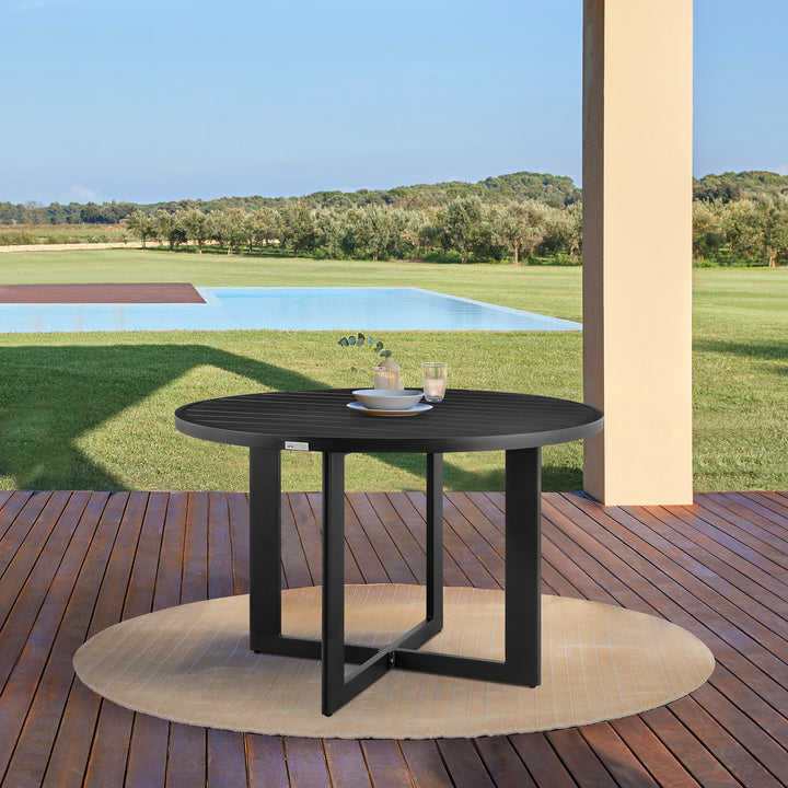 American Home Furniture Armen Living Grand Outdoor Round Dining Table