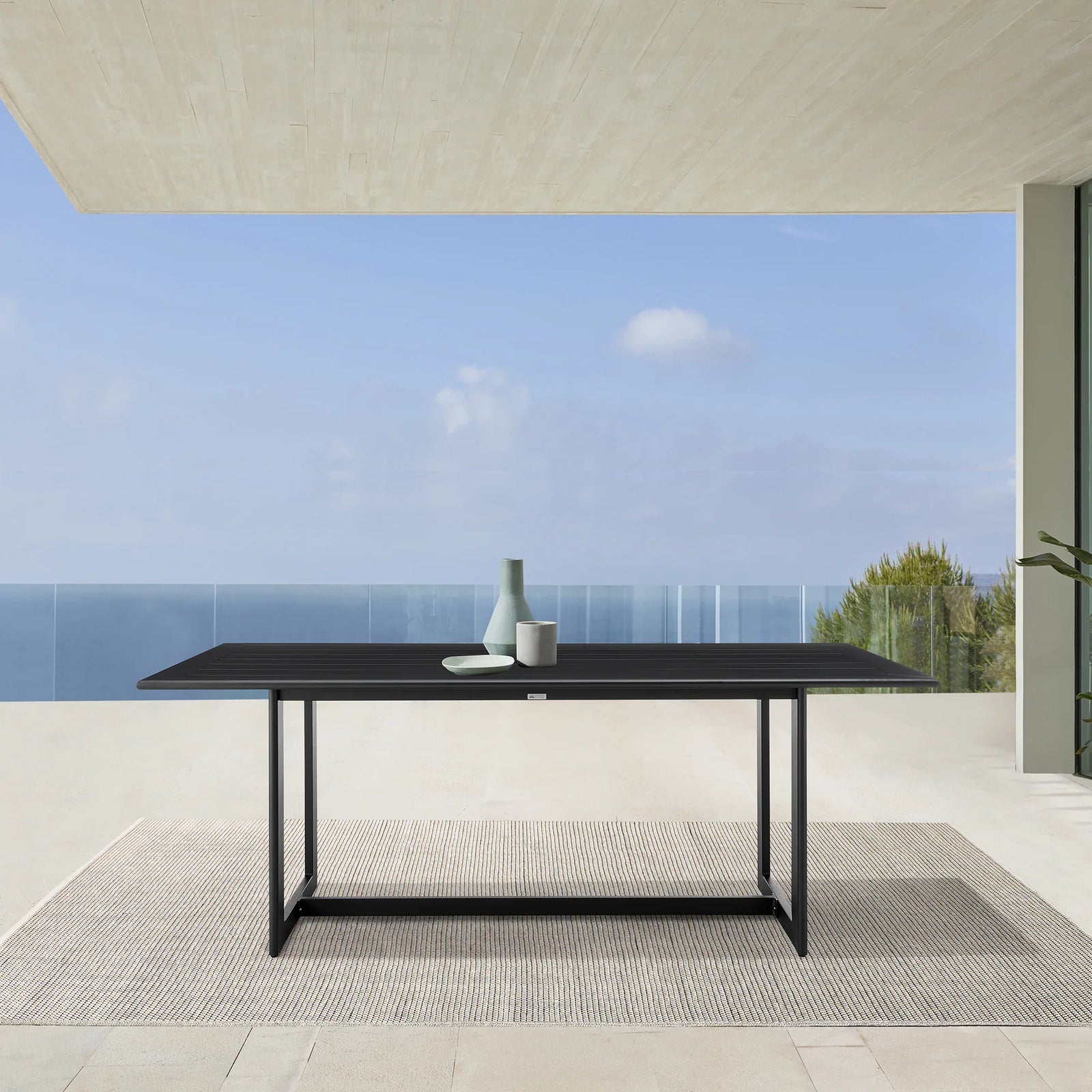 American Home Furniture Armen Living Grand Outdoor Dining Table