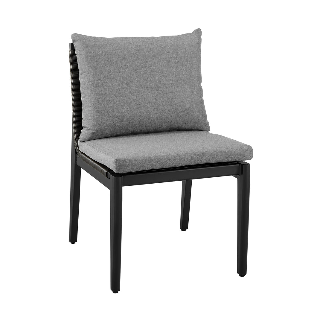 American Home Furniture Armen Living Grand Outdoor Dining Chair Set of 2