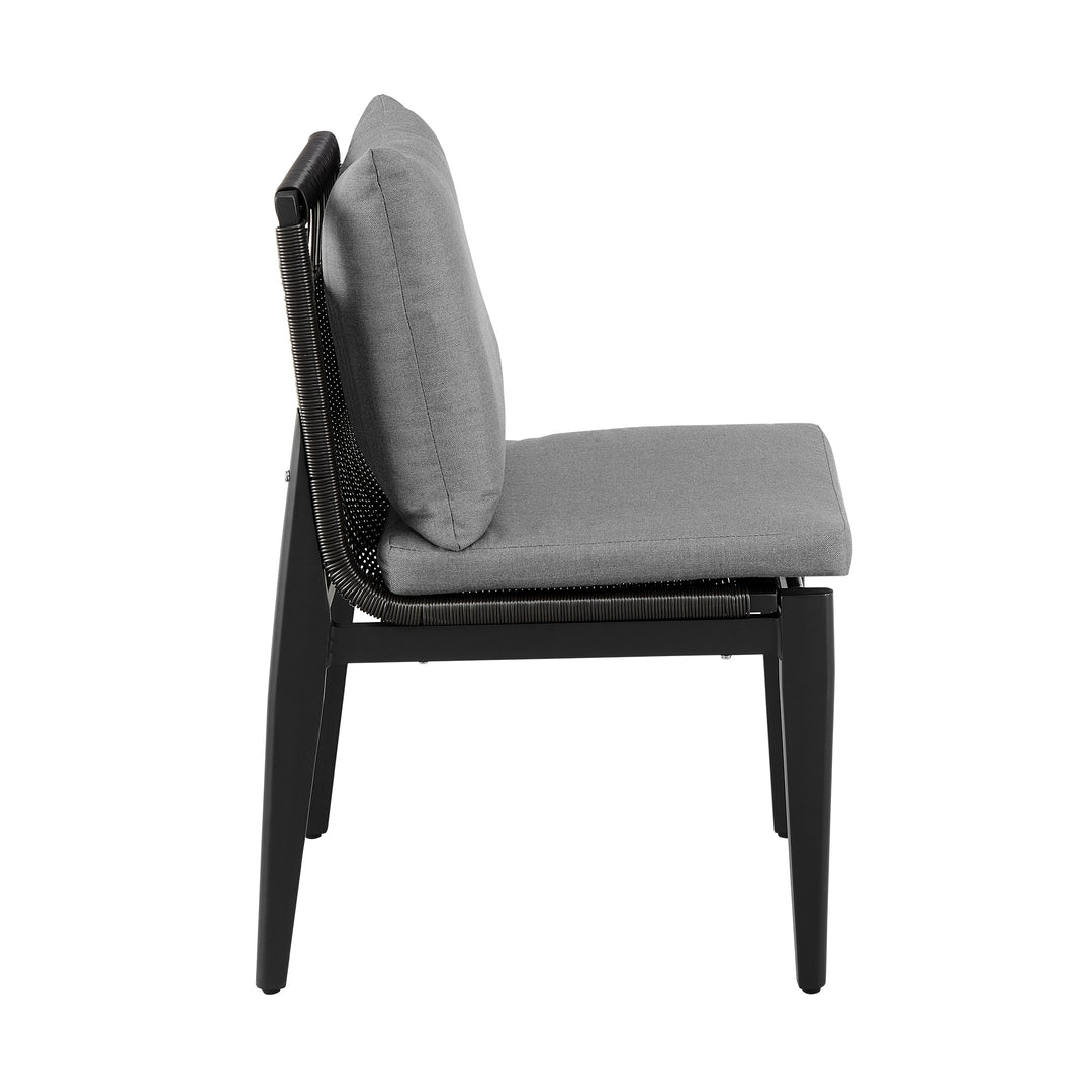 American Home Furniture Armen Living Grand Outdoor Dining Chair Set of 2