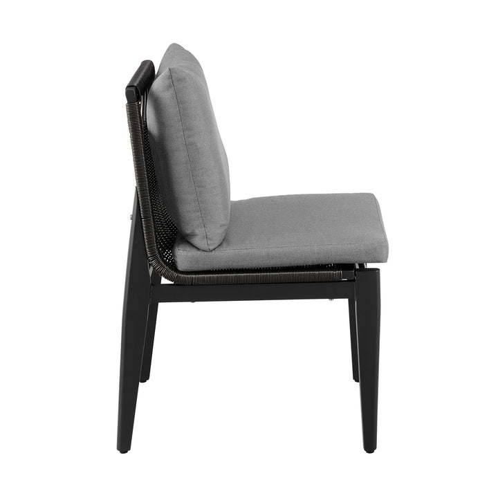 American Home Furniture Armen Living Grand Outdoor Dining Chair Set of 2