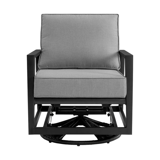 American Home Furniture Armen Living Grand Outdoor Swivel Chair