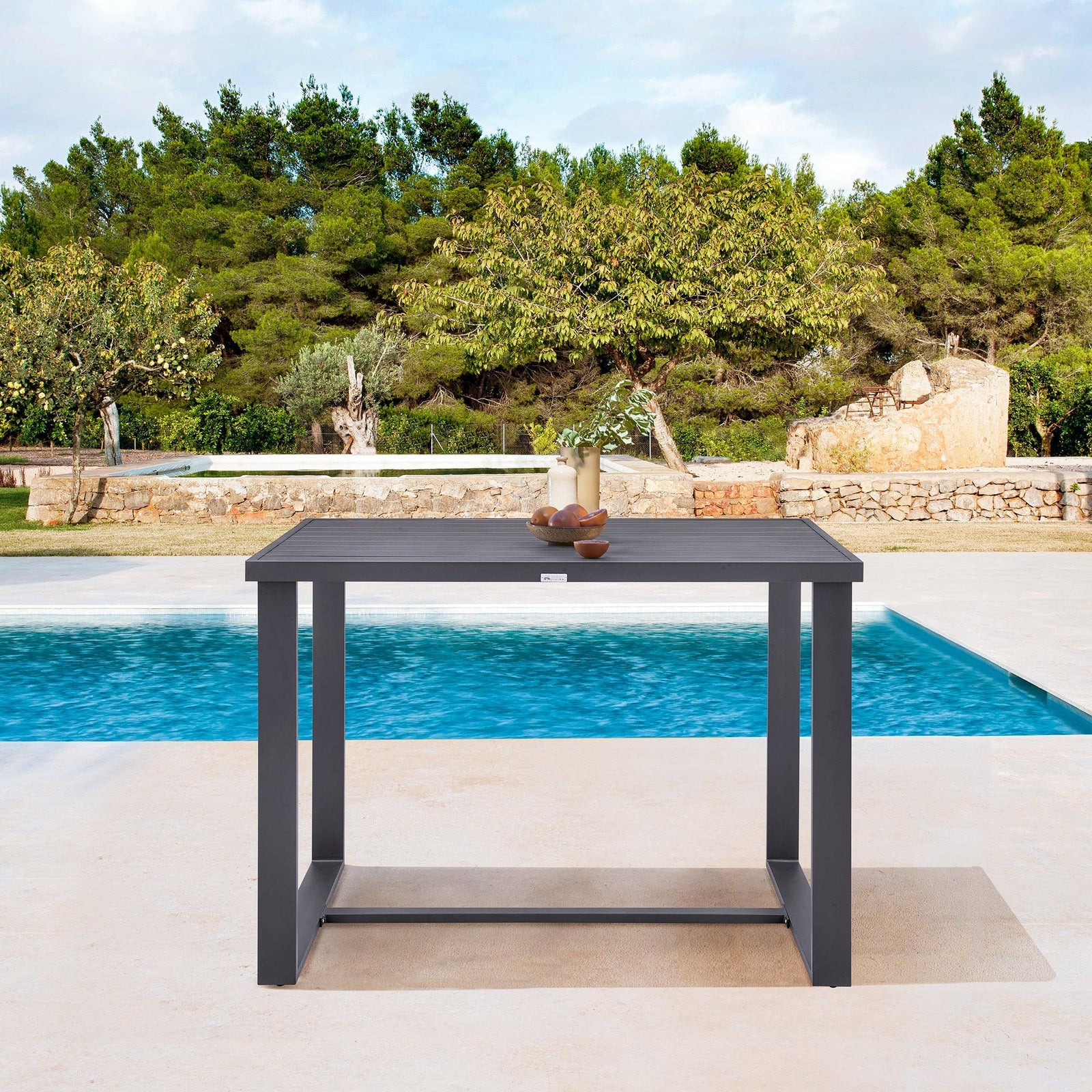 American Home Furniture Armen Living Argiope Outdoor Bar Table