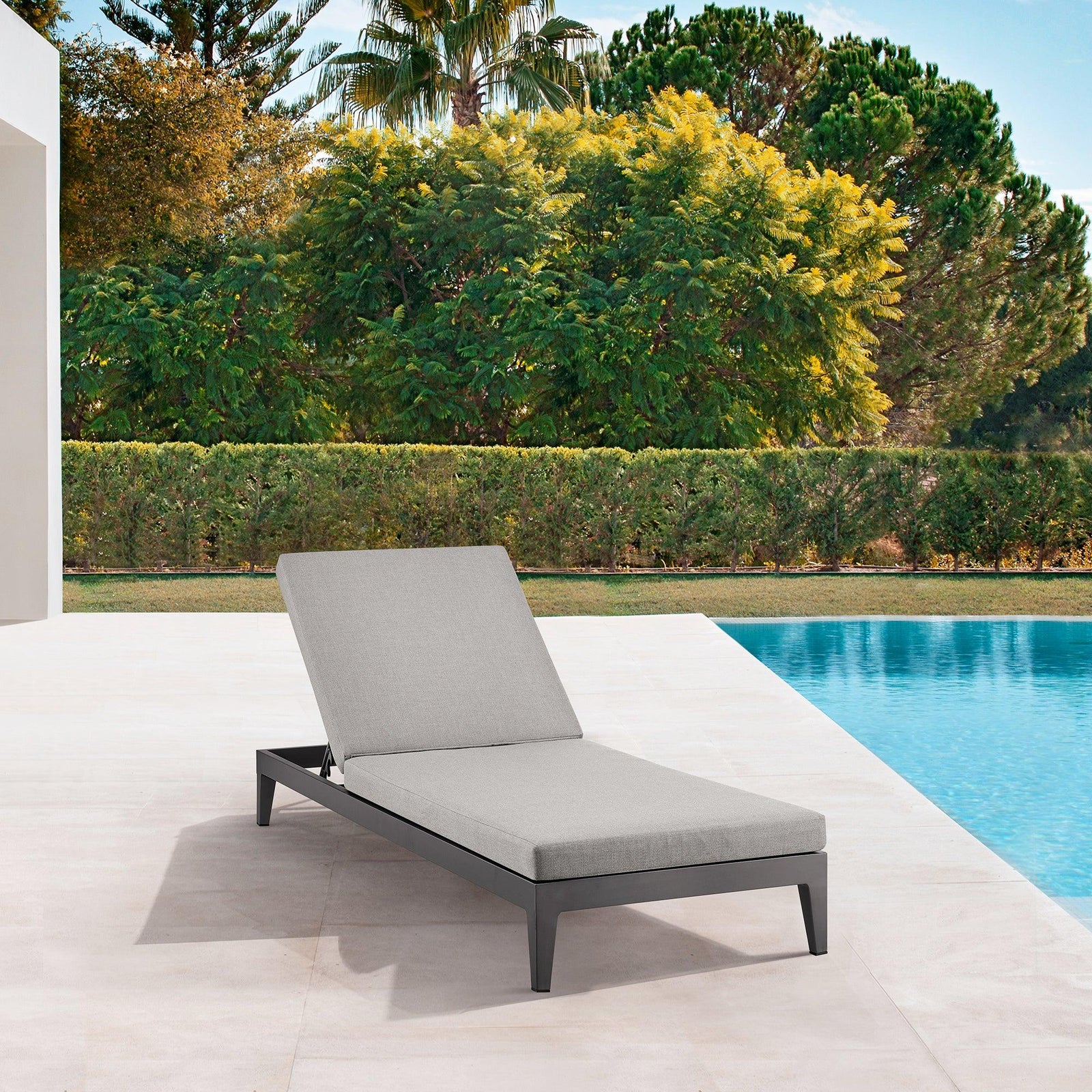 American Home Furniture Armen Living Argiope Outdoor Chaise Lounge