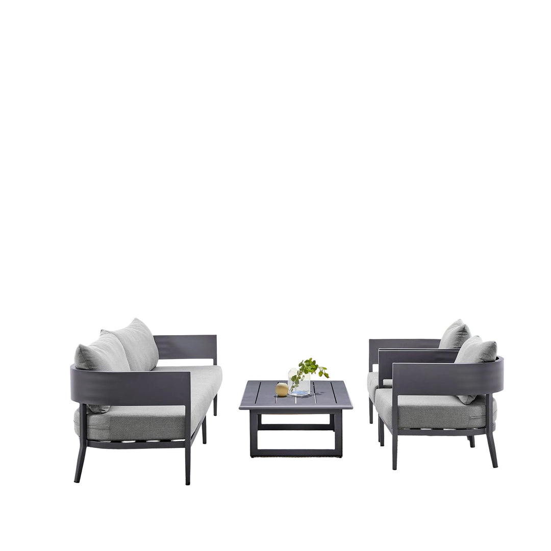 American Home Furniture Armen Living Argiope 4 Piece Outdoor Conversation Set