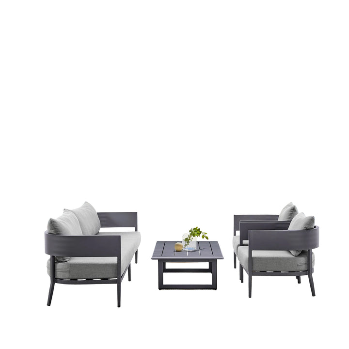 American Home Furniture Armen Living Argiope 4 Piece Outdoor Conversation Set