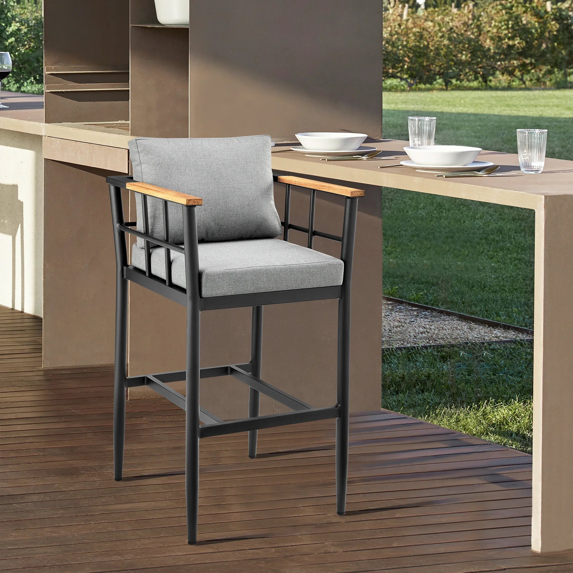 Wiglaf Outdoor Counter Stool