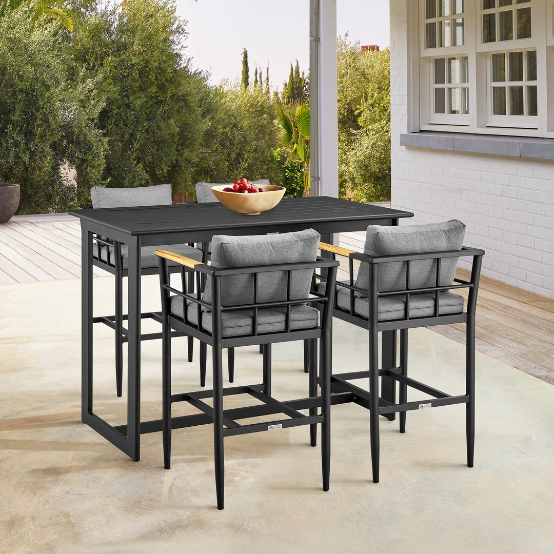 American Home Furniture Armen Living Wiglaf Outdoor Counter Stool Set of 2