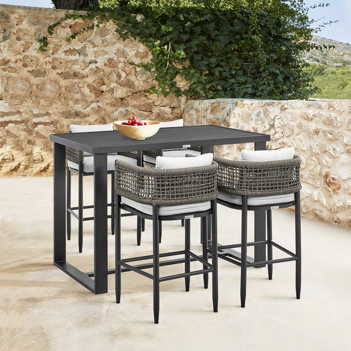American Home Furniture Armen Living Felicia Outdoor Counter Stool Set of 2