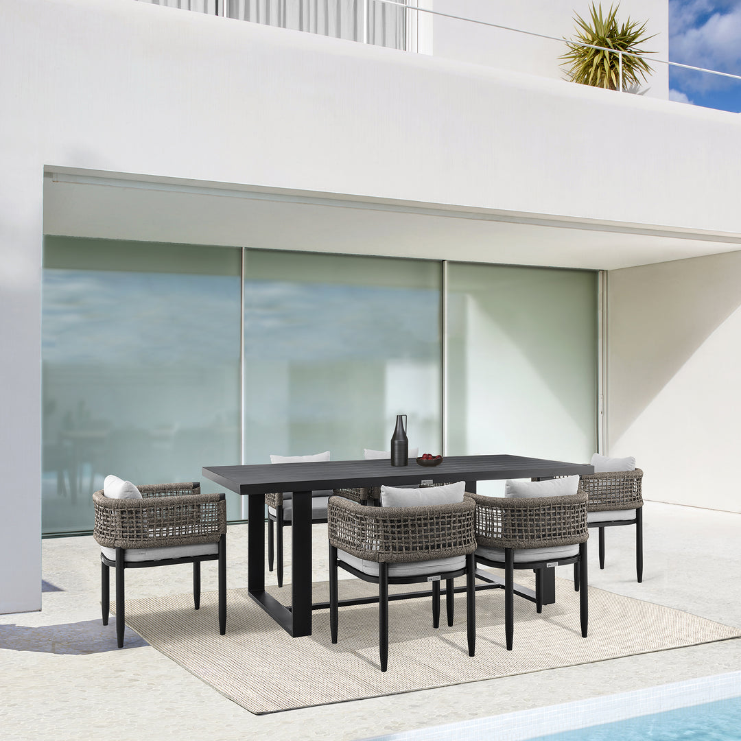 American Home Furniture Armen Living Felicia Outdoor Dining Chair Set of 2