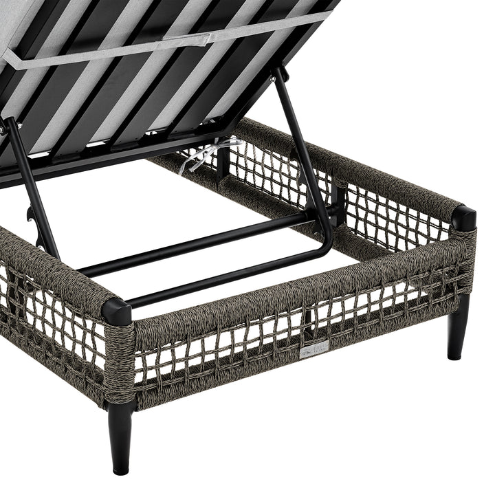 American Home Furniture Armen Living Felicia Outdoor Chaise Lounge