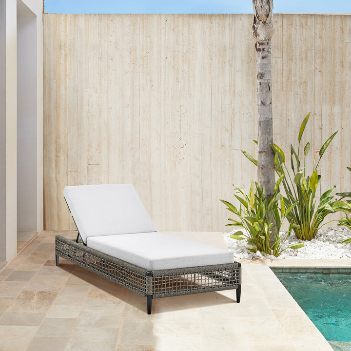 American Home Furniture Armen Living Felicia Outdoor Chaise Lounge