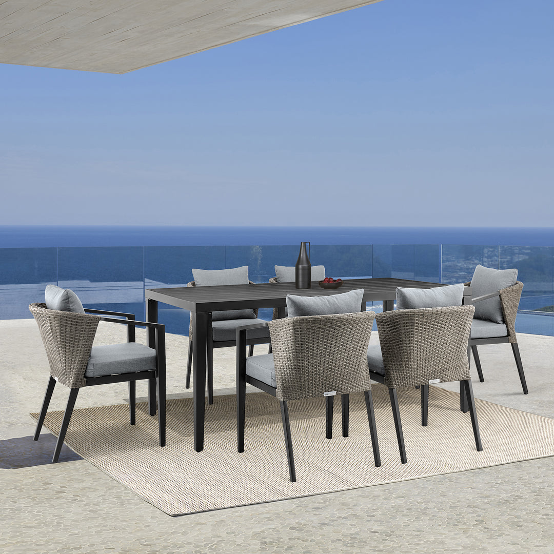 American Home Furniture Armen Living Aileen Outdoor Dining Chair Set of 2