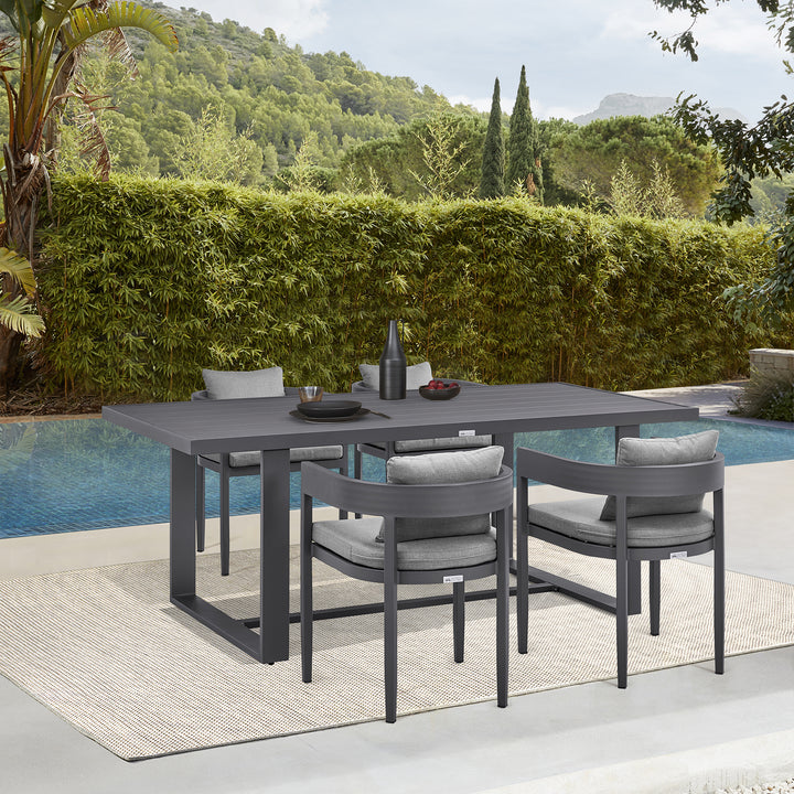 American Home Furniture Armen Living Argiope Outdoor Patio 5-Piece Dining Table Set
