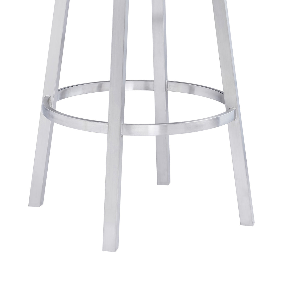 20"W x 21"D x 35"H / Gray/Stainless Steel