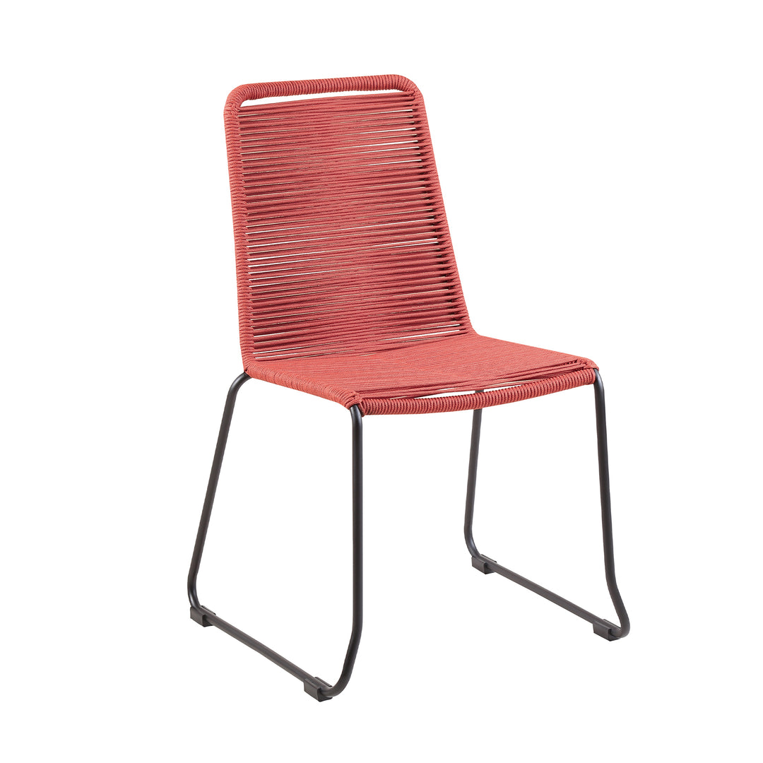 36"W x 36"D x 30"H / Brick Red/Black