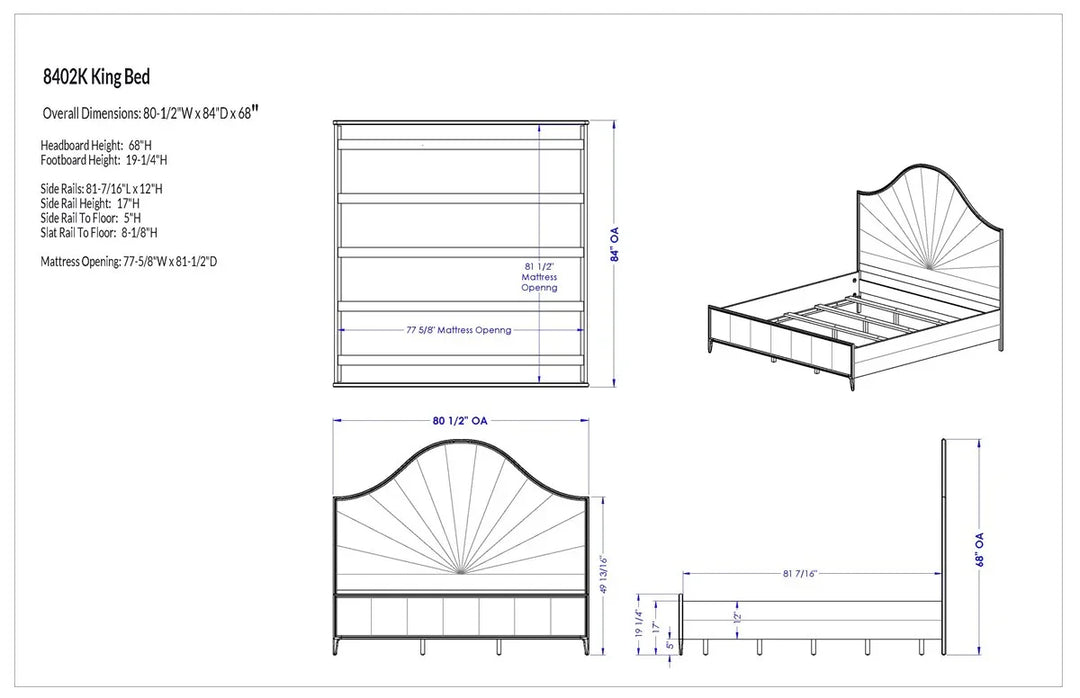 American Home Furniture Vanguard Furniture Rendition King Bed